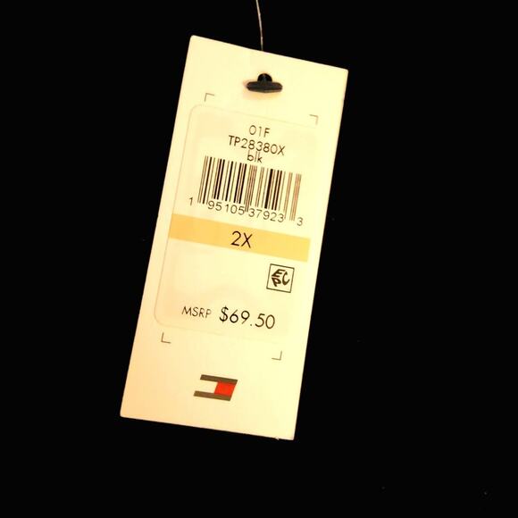 TOMMY HILFIGER SPORT 2X PLUS LONG SLEEVE DRESS WOMEN'S COLD-SHOULDER - Picture 4 of 5